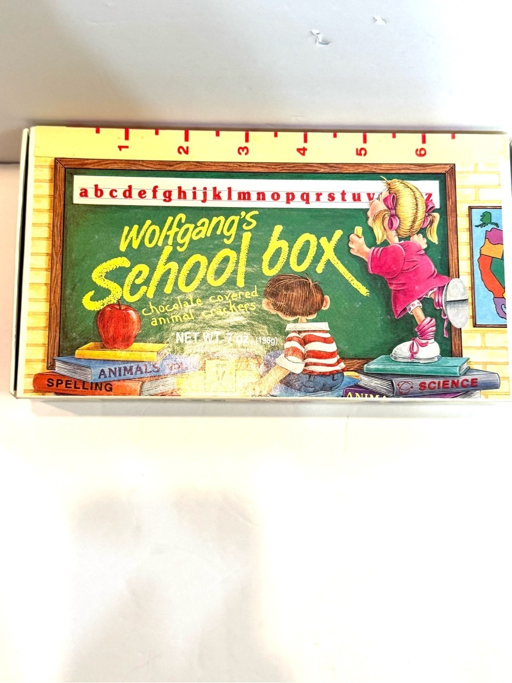 Vintage Wolfgang Candy School Box Classroom Scene Retro 1980s Pencil Box - Picture 2 of 10